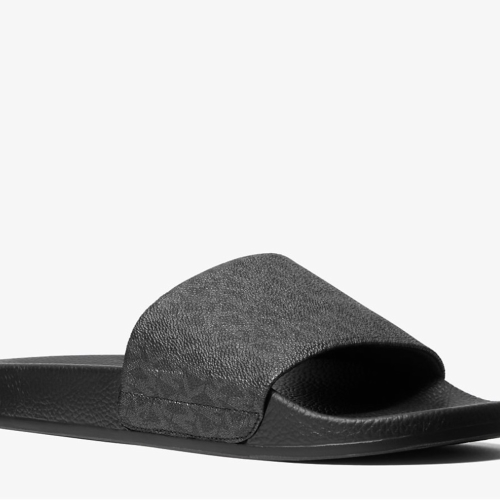 Michael Kors Black Slide Sandals